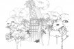 Monkey House, perspectiva, Paraty RJ Brasil, 2020. Arquiteto Marko Brajovic / Atelier Marko Brajovic