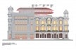 Projeto de "intervenção artística provisória" no edifício REC Cultural, Avenida Rio Branco 23, Bairro do Recife, Recife PE, 15 fev. 2024. Arquiteto José Bernardino Pereira dos Santos Filho
