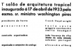 Figura 21 - Convite do 1° Salão de Arquitetura Tropical (verso), Rio de Janeiro, 1933