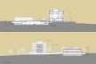 Ampliação do Museu Paulista da USP (Museu do Ipiranga), cortes AA e BB. Arquitetos Eduardo Colonelli e Silvio Oksman, 2008