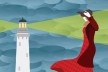 Capa do livro Ao farol, de Virginia Woolf, tradução de Denise Bottman, edição da editora L&PM de 2013