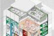 H.O.M.E. — Housing and Office Modular Environment, proposta para ocupação das coberturas em espaços coletivos, São Paulo, 2020. Arquitetos Ricardo Gonçalves, Matheus Marques, Rolando Figueiredo e Luisa Favilla / Hiperstudio