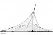 Long Section. “The Khan Shatyr Entertainment Centre”, Astana, Kazakhstan, 2006–2010. Foster+Partners