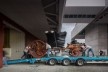 Museu Nacional dos Coches, transporte de peças para o espaço expositivo, Lisboa. Arquiteto Paulo Mendes da Rocha, MMBB arquitetos e Bak Gordon arquitetos
