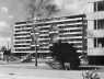 Bloco Habitacional no Hansa Viertel em Berlim, 1957 à direita o edifício de Alvar Aalto
