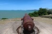 Fortaleza de Ponta Grossa, canhão, Ilha de Santa Catarina, Florianópolis SC