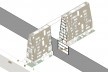 Casamirador Savassi, corte perspectivado, Belo Horizonte MG Brasil, 2021. Arquitetos Gisele Borges e Ulisses Mikhail Itokawa (autores) / Gisele Borges Arquitetura
