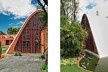 Residência dos Padres Claretianos, Batatais SP Brasil, 1984. Arquitetos Affonso Risi e José Mario Nogueira