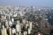 Vista aérea dos bairros do Pacaembú e Higienópolis em São Paulo SP