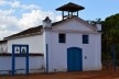 Capela de Nossa Senhora do Rosário, sineira em estrutura autônoma de madeira, Arraial da Barra, Goiás Velho GO, 2014