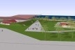 Vista do conjunto esportivo