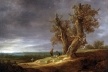 Paisagem com dois carvalhos, detalhe, 1641