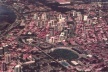 Vista aérea do Bairro Praia Treze de Julho. Aracaju- anos 80. Faixa litorânea com poucas edificações
