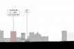 Projeto \"À margem\", corte passando pelos edifícios da proposta (continuação). Camila Ghendov, Mariana Simões da Costa e Vinicius Nakama, FAU Mackenzie