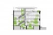Casarão da Inovação Cassina, corte longitudinal, Manaus AM Brasil, 2020. Arquiteto Laurent Troost / Laurent Troost Architectures
