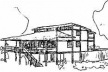 Casa Thiago de Mello, croquis, Barreirinha AM. Lúcio Costa, 1978