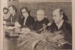 Newton Burmeister, Enilda Ribeiro, Alfredo Paesani e Fernando Burmeister no I Encontro Estadual de Arquitetos, 1980