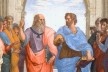 Platão e Aristóteles na Escola de Atenas (detalhe), Rafael Sanzio, 1509-1511
