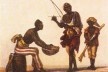 Escravo tocando berimbau, pintura de Jean-Baptiste Debret