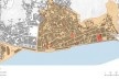 Mapa do bairro Centro com demarcação dos limites administrativos e das praças existentes em 2018