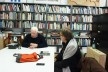 Peter Eisenman e Sérgio Marques durante a entrevista;