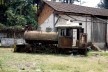 Locomotiva abandonada na região de Cajamar