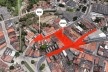 Mapa do largo São Frei Pedro Gonçalves e praça Antenor Navarro