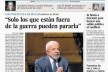 Capa do jornal espanhol El País, detalhe, 27 abr. 2023