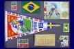 Flâmulas, selos e cartões comemorativos da Copa do Mundo da Suécia, em 1958