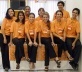Equipe de apoio do Projetar com participação ativa de alunos do curso de graduação em Arquitetura e Urbanismo da UFRN (os \"laranjinhas\" na secretaria do evento)