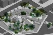 Concurso revitalização da Praça da Liberdade em Ipameri, perspectiva, João Gabriel Galiardi e Fabio Ucella.