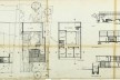 Casa José Mario Taques Bittencourt II, plantas embasamento, térreo e pavimento superior, elevação e cortes, São Paulo, 1959. Arquiteto Vilanova Artigas
