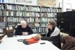 Peter Eisenman e Sérgio Marques durante a entrevista