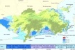 Figura 3. Mapa Setores censitários – cota média até 0,80 – 1,50 – 3,00 – 5,00 metros. Divulgado no Seminário Rio: Próximos 100 anos, mostrando as baixas cotas do território carioca. A área abrangida pelo PEU das Vargens tem cotas extremamente baixas