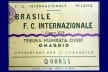 Ingresso do jogo amistoso da Seleção Brasileira versus Internazionale de Milão