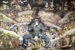 Afresco Juízo final, detalhe do inferno, Giovanni da Modena, Basílica di San Petronio, Bolonha, Itália