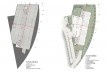 À esquerda planta do subsolo; à direita, planta do pavimento térreo
