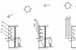 Fig. 18 – Comparação da incidência do sol estimada nos croquis incluídos no memorial do projeto e a realidade