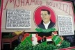Mural, Castro. Homenagem a Mohamed Bouazizi, cuja auto-imolação deflagrou a série de acontecimentos em 2010 e 2011conhecida como “Primavera Árabe”