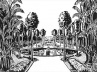 Roberto Burle Marx, \"Jardim da Casa Forte\", perspectiva axial, Recife,1935