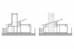 Residência em Guaecá, cortes transversais, São Sebastião SP Brasil, 2006. Arquitetos Henrique Fina, Luis Mauro Freire e Maria do Carmo Vilariño (autores) / Projeto Paulista