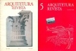 Capas dos números 1 e 5 da revista “Arquitetura Revista”, criada e editada por Jorge Czajkowski de 1983 a 1990
