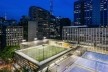 Ginásio colégio São Luis, quadras externas, cena noturna. Urdi arquitetura.