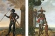 À esquerda, Homem Negro, 1641, 273 x 167 cm; à direita, Mulher Negra, 1641, 267 x 178 cm