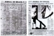 À esquerda, Jornal do Brasil, 11/11/1956: antes da reforma, o império dos classificados; à direita, Jornal do Brasil, 11/11/1959: texto, fotografia e uso diversificado da tipografia, facilitam a vida do leitor