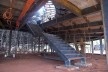 Fundação Darcy Ribeiro. Escada de acesso ao mezanino. Instituto Brasileiro de Tecnologia do Habitat, Arquiteto João Filgueiras Lima, Lelé. Brasília DF, Brasil, 2010