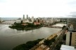 Recife, o rio Capibaribe, as ilhas de Santo Antonio e do Recife