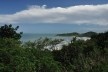 Vegetação nativa das encostas litorâneas. Ao fundo, praia do Rosa