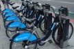 Estação de bicicletas alugáveis em Londres