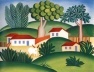 Paisagem com touro, 1925, Tarsila do Amaral. Óleo sobre tela, 50 X 65,2 cm